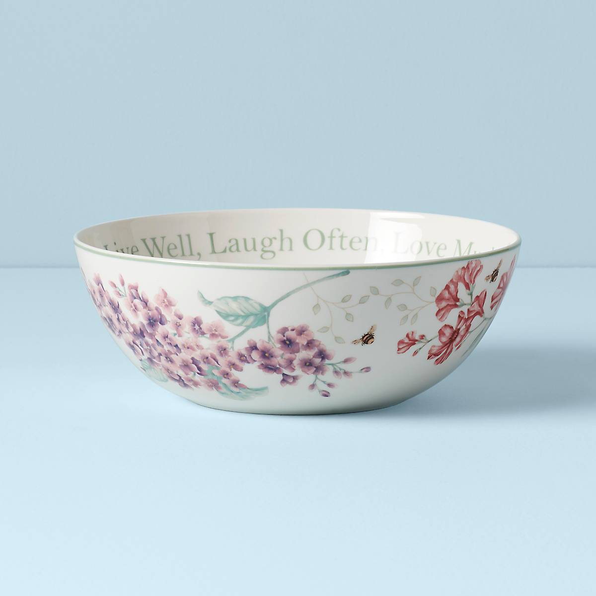 Floral Sentiment Large Serving Bowl