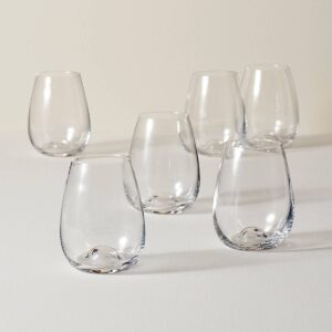 Stemless Wine Glasses - Set of 6