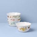 Melamine Scalloped All-Purpose Bowls, Set of 4