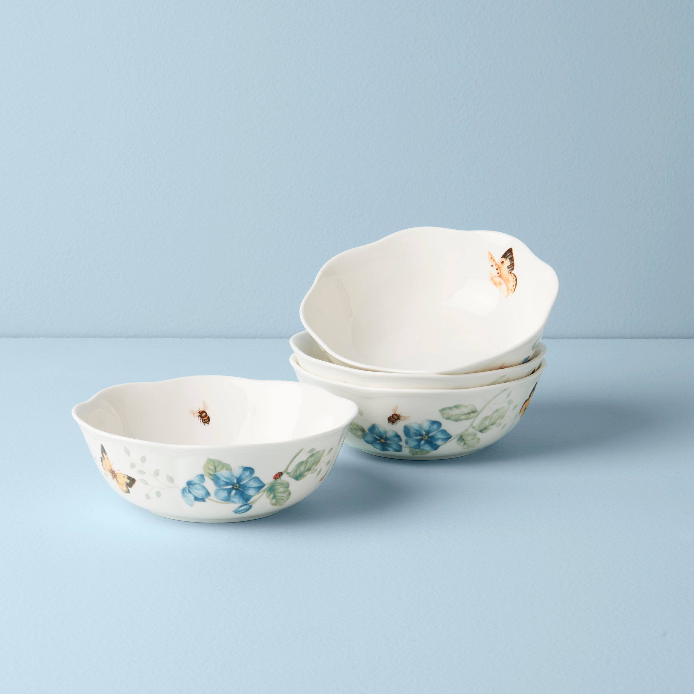 Scalloped All-Purpose Bowls, Set of 4