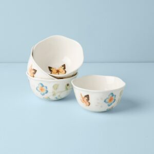 Butterfly Floral Dessert Bowls, Set of 4