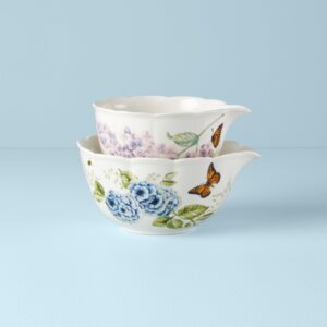 Butterfly Floral Nesting Mixing Bowls, 2-Piece Set