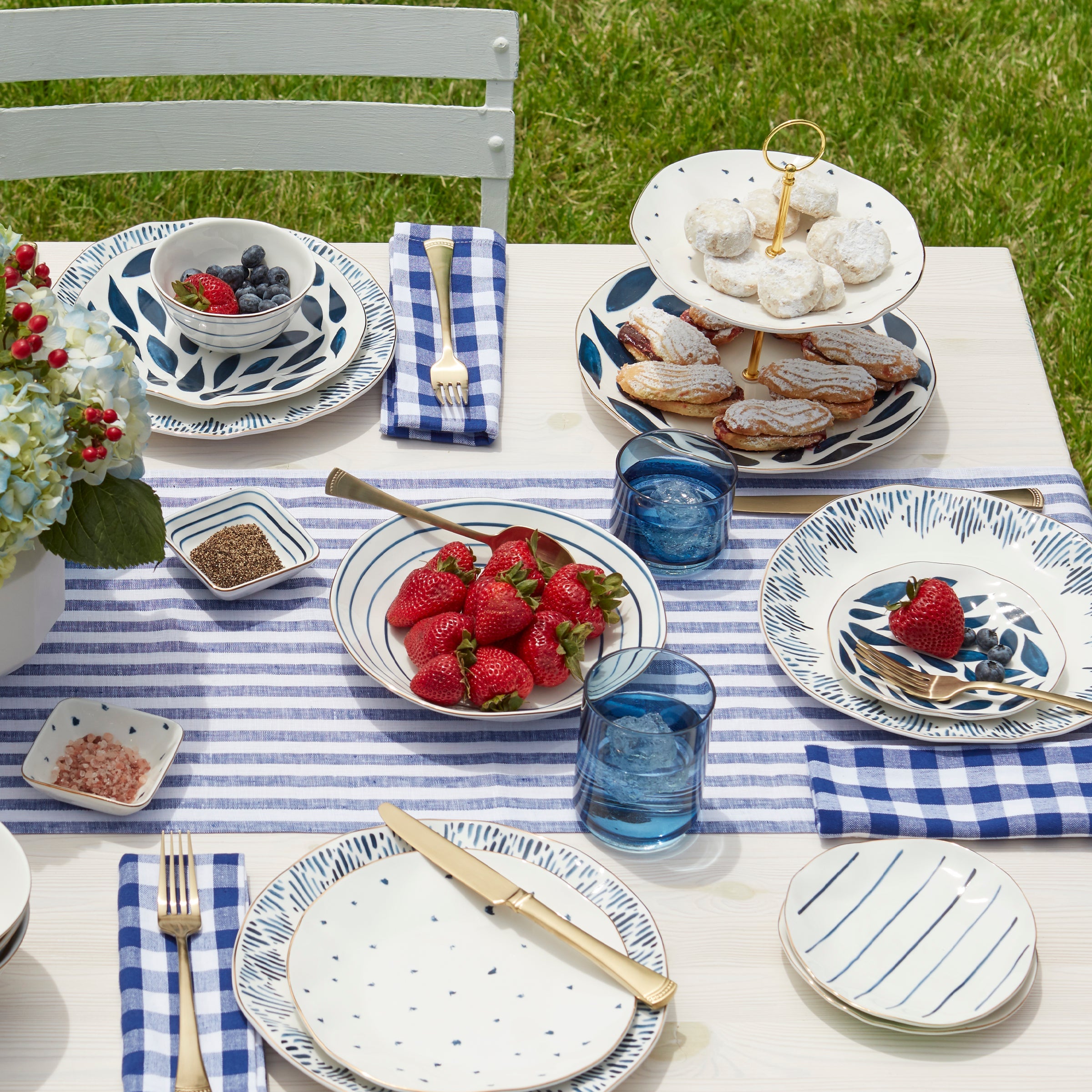 Assorted Porcelain Dessert Bowls, Set of 4 - Image 4