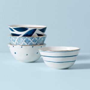 Assorted Porcelain Dessert Bowls, Set of 4
