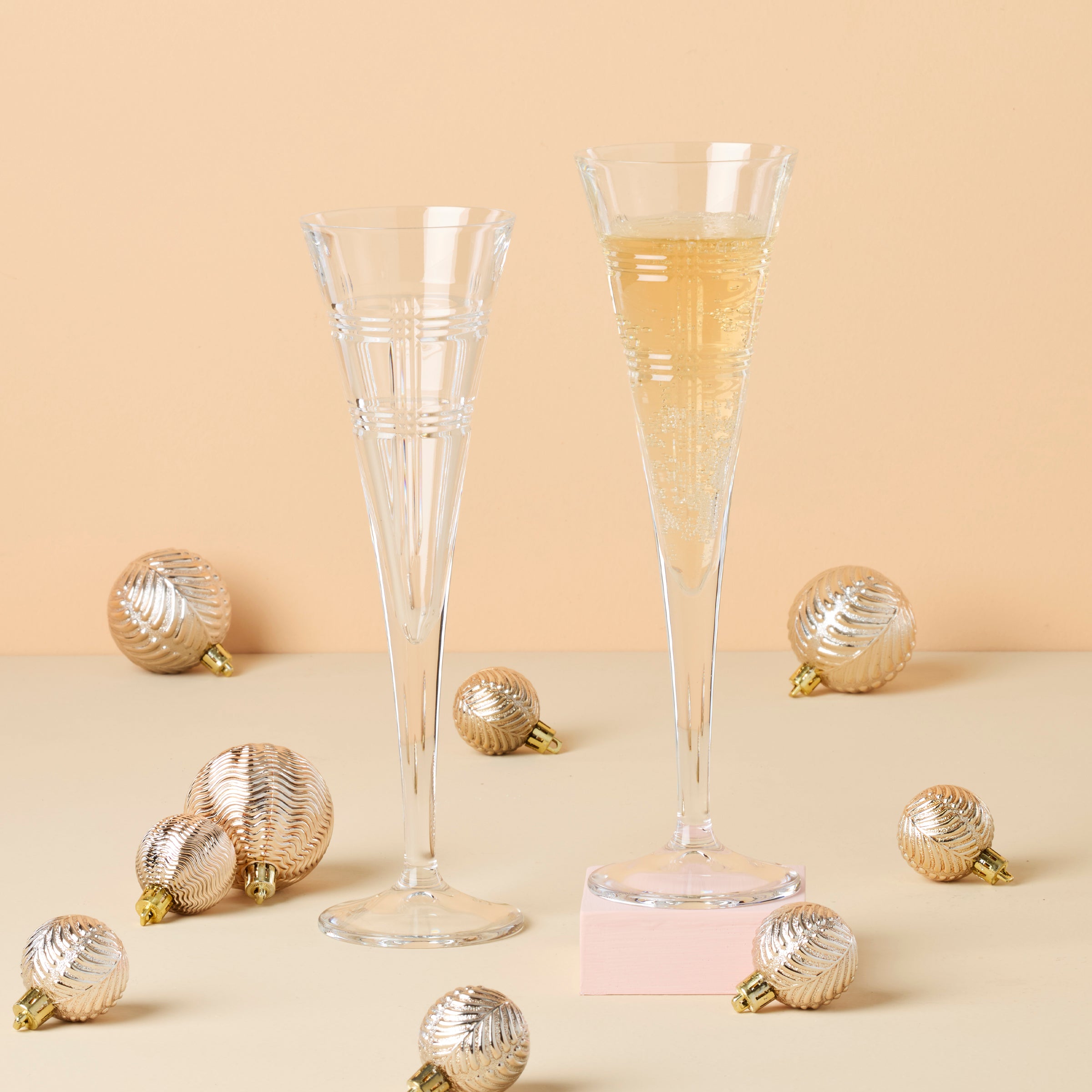 Modern Toasting Flutes - Set of 2 - Image 3