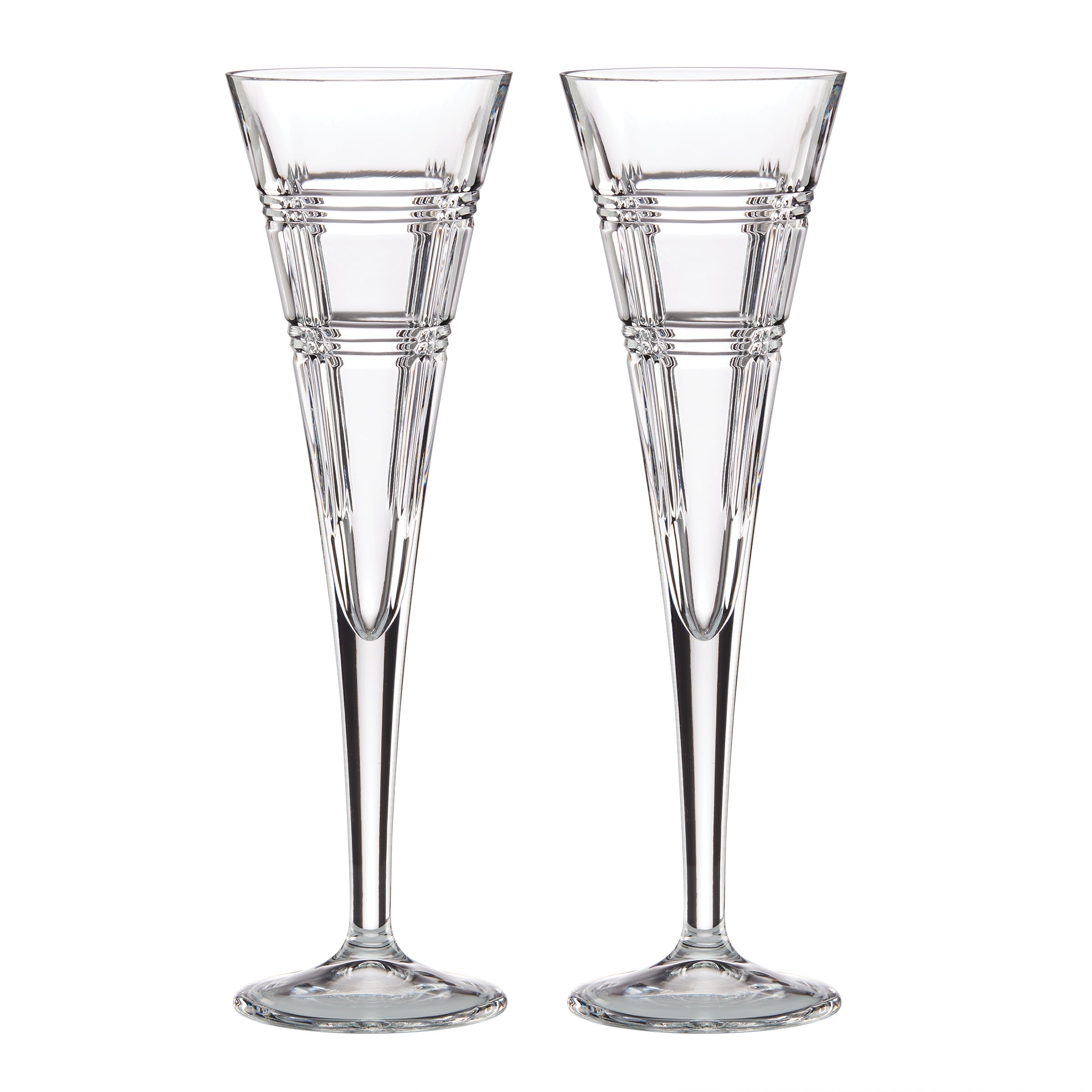 Modern Toasting Flutes - Set of 2