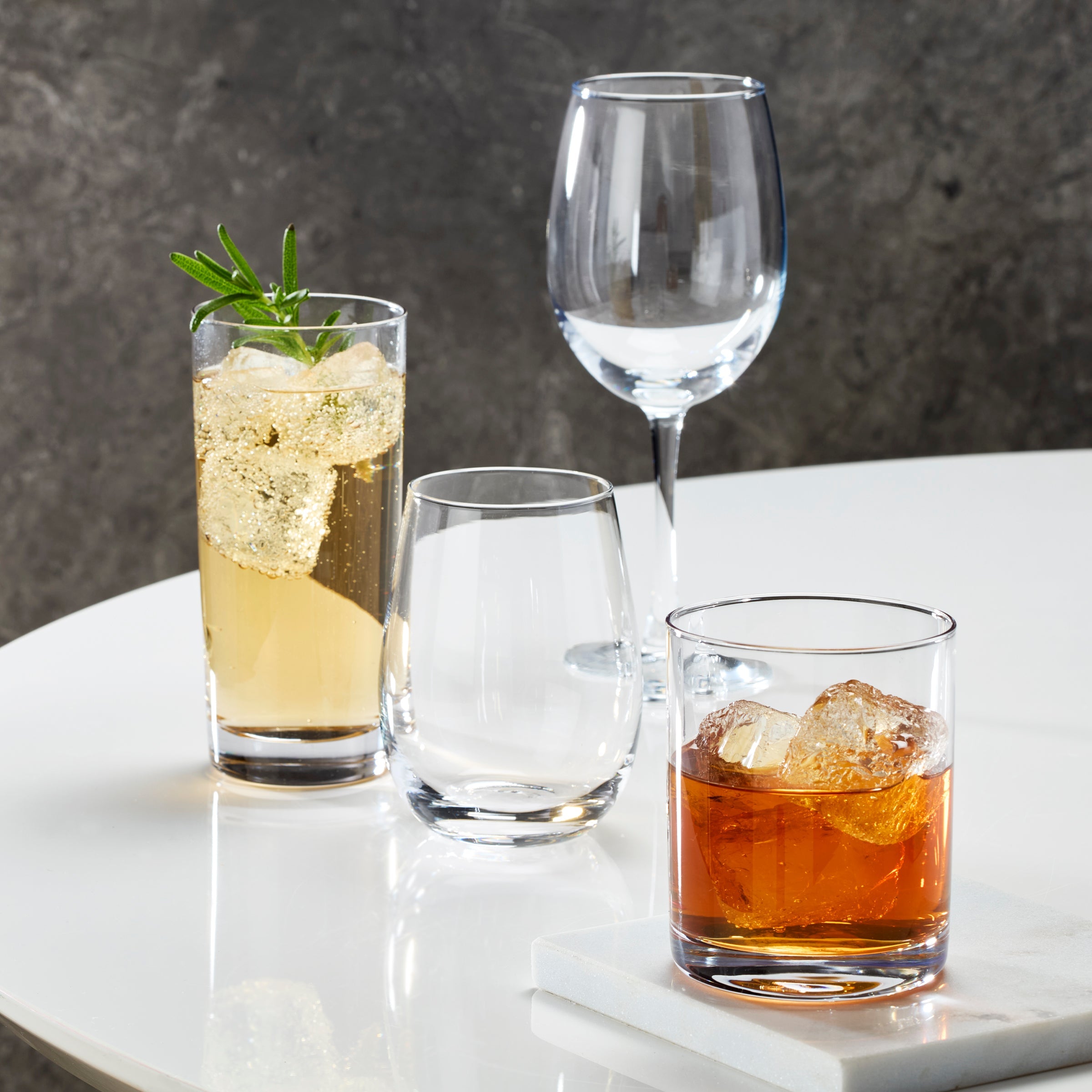 Classic Stemless Wine Glasses - Set of 4 - Image 3