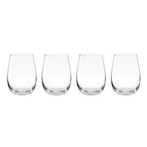 Classic Stemless Wine Glasses - Set of 4