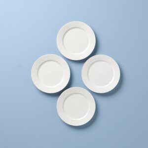 Pineapple Gold Rim Dessert Decorative Plates, Set of 4