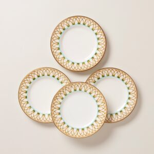 Blue Pattern Tidbit Decorative Plates, Set of 4