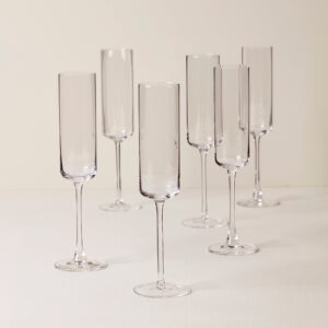 Straight Champagne Flutes - Set of 6