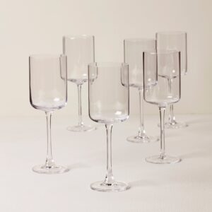 Straight White Wine Glasses - Set of 6