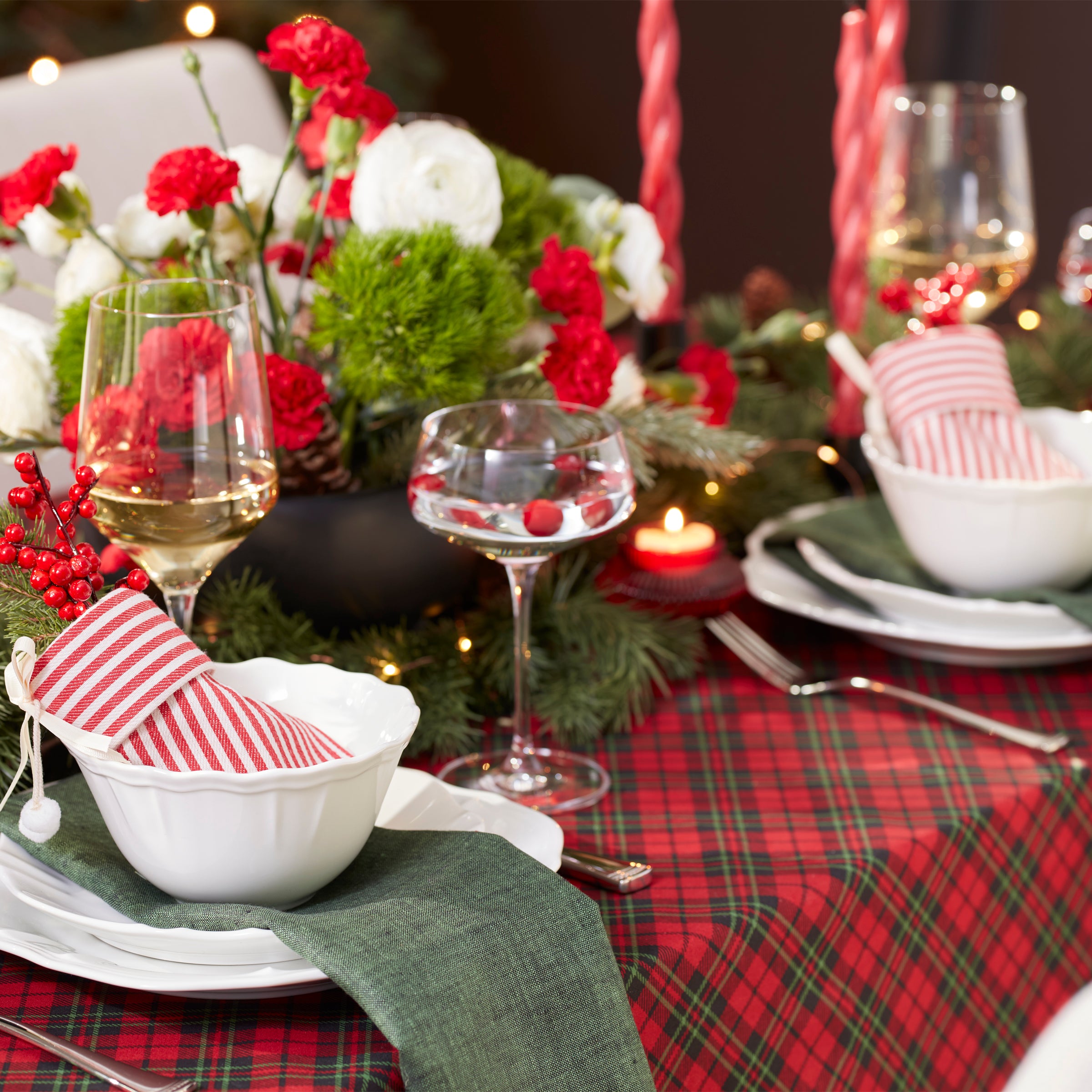 Glossy White Porcelain Dinnerware Set, 12-Piece - Image 9