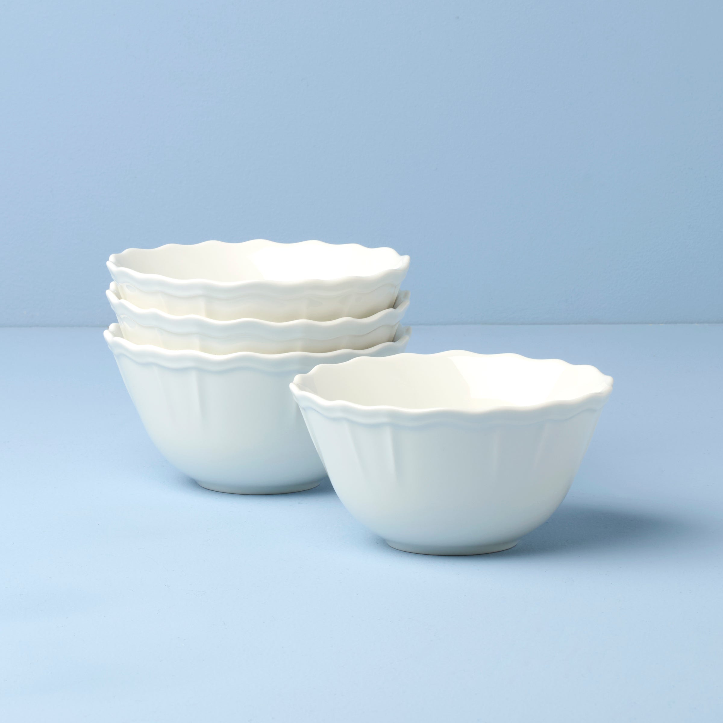 Glossy White Porcelain Dinnerware Set, 12-Piece - Image 14