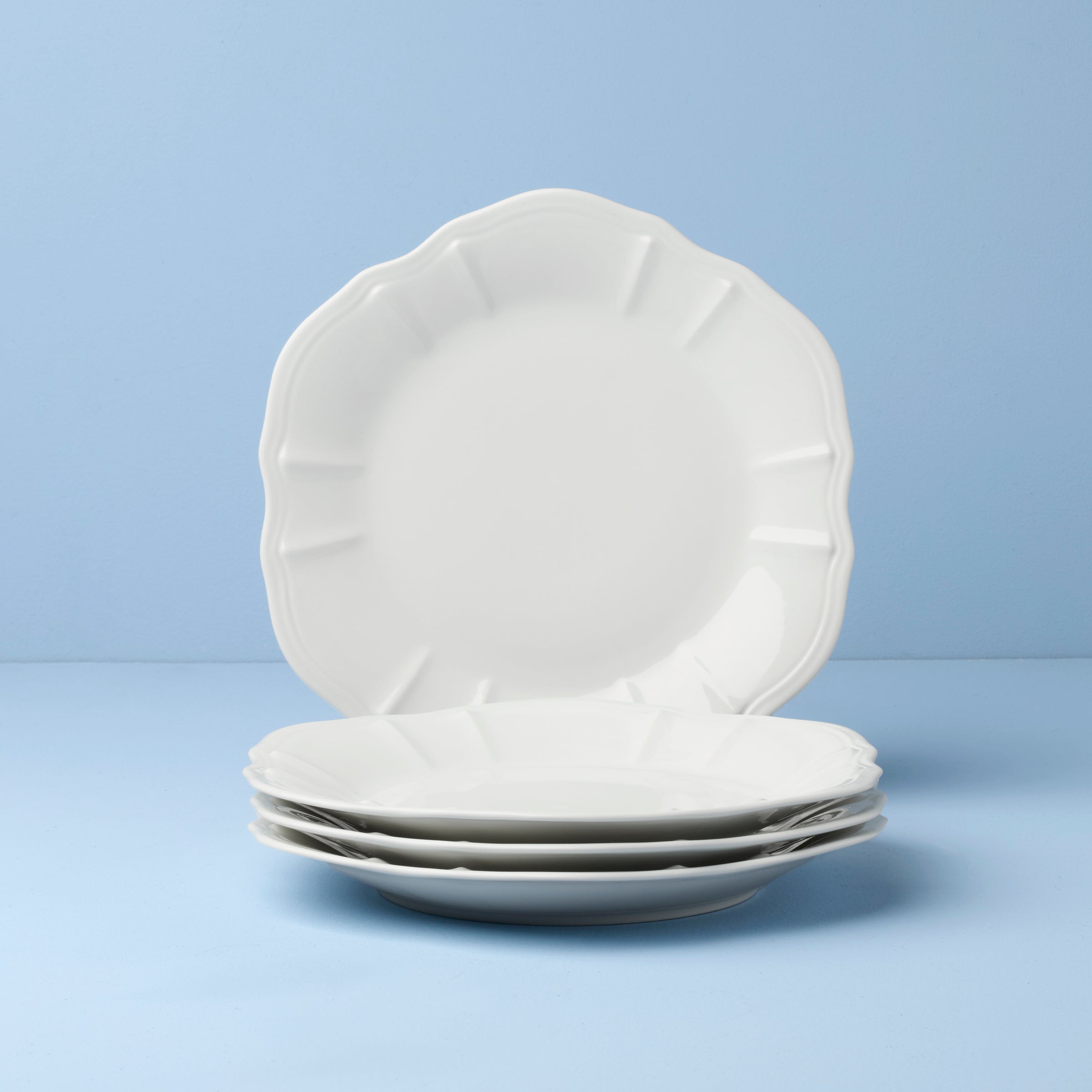 Glossy White Porcelain Dinnerware Set, 12-Piece - Image 15
