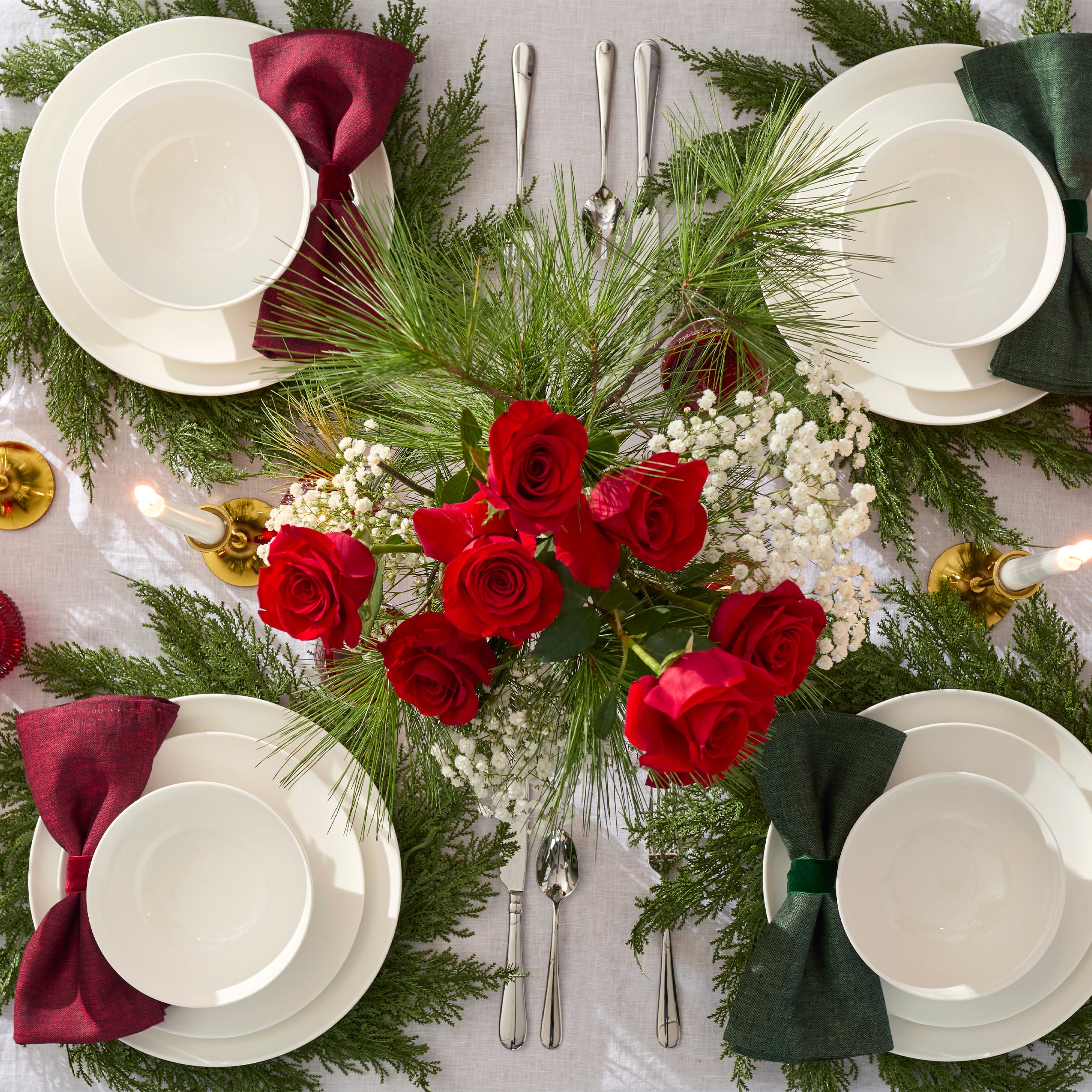 White Bone China Coupe Dinnerware Set, 16-Piece - Image 4