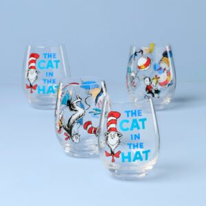 Playful Glass Tumblers - Set of 4