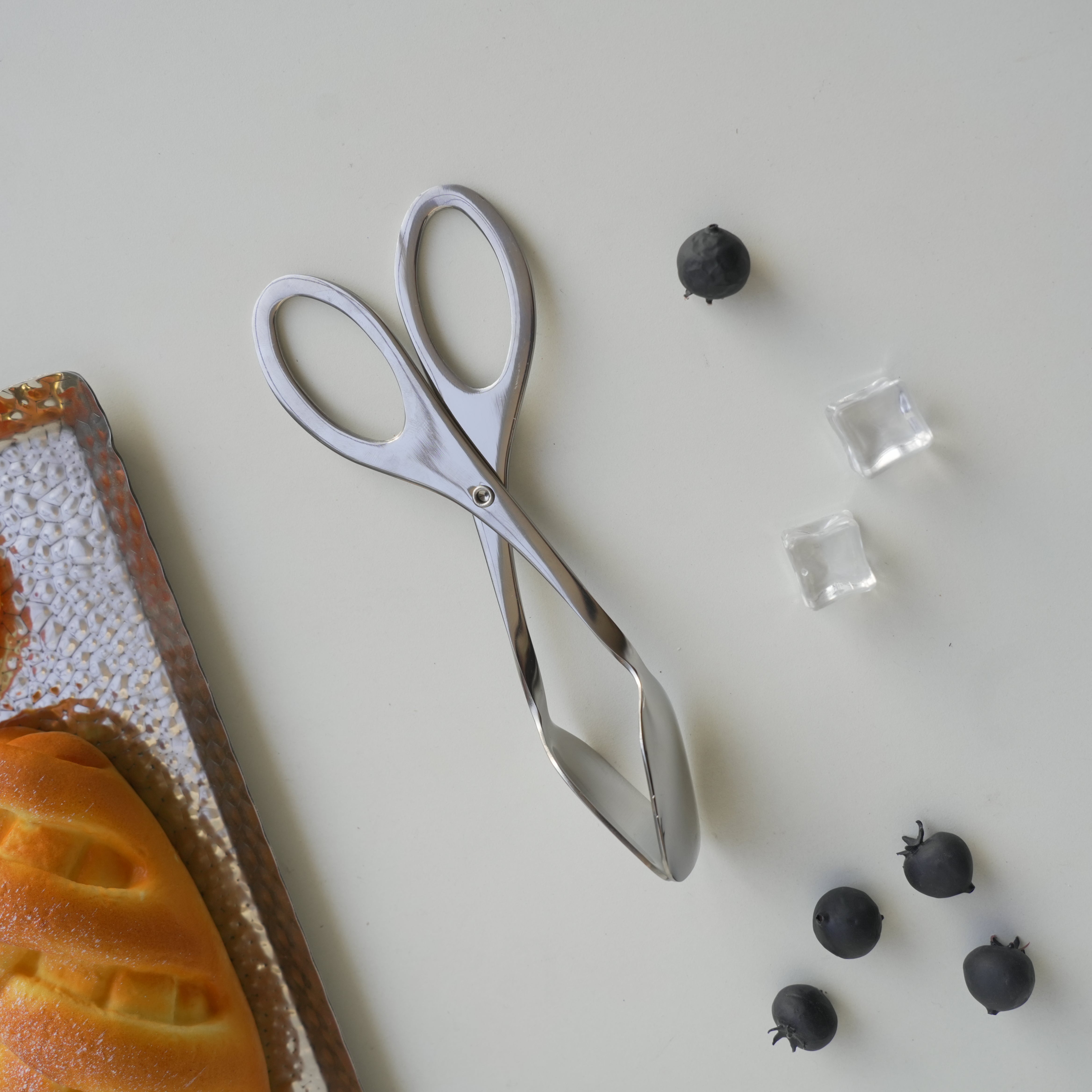 Small Clip Tong | Scissors shape | Gold Silver | Stainless Steel - Image 13