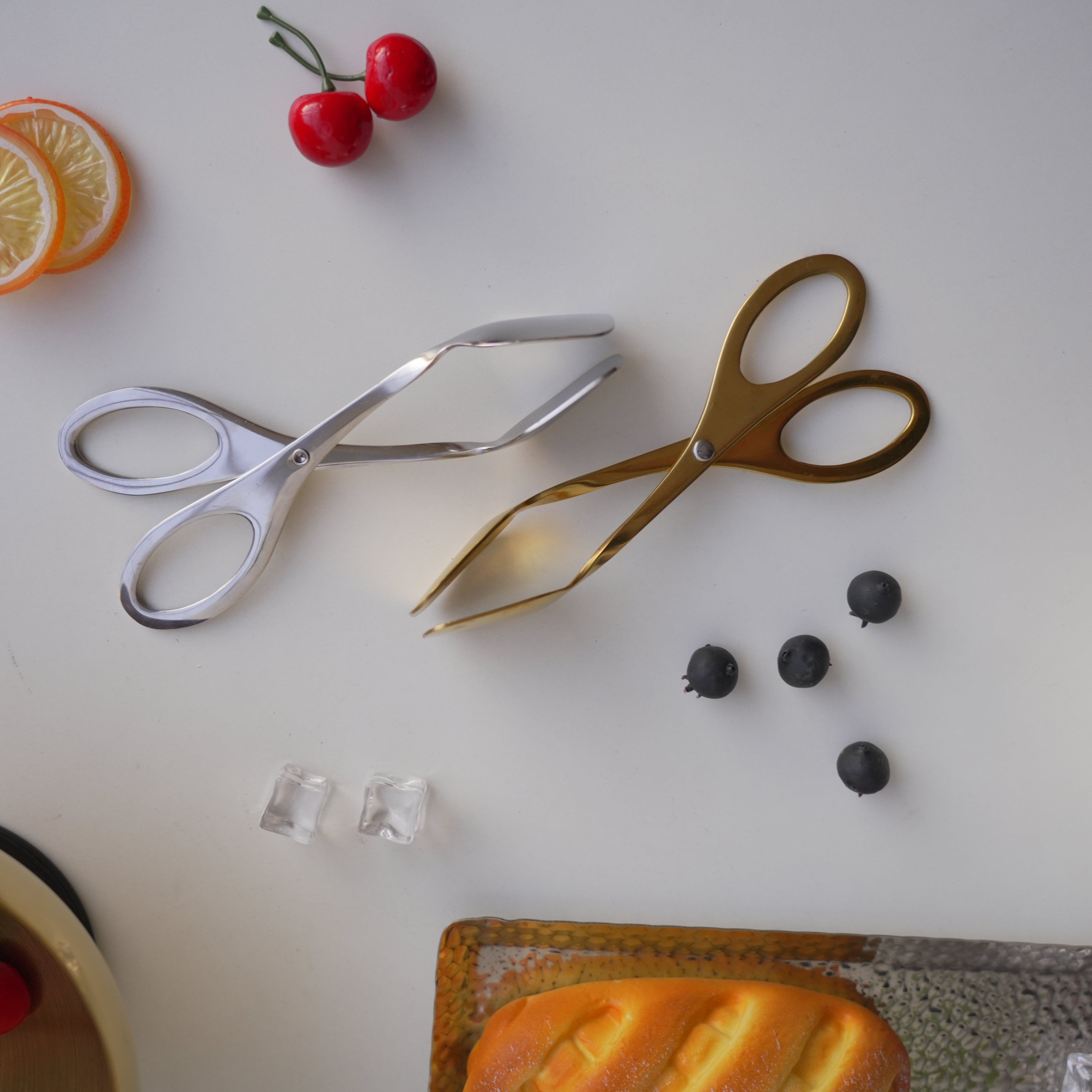 Small Clip Tong | Scissors shape | Gold Silver | Stainless Steel - Image 16