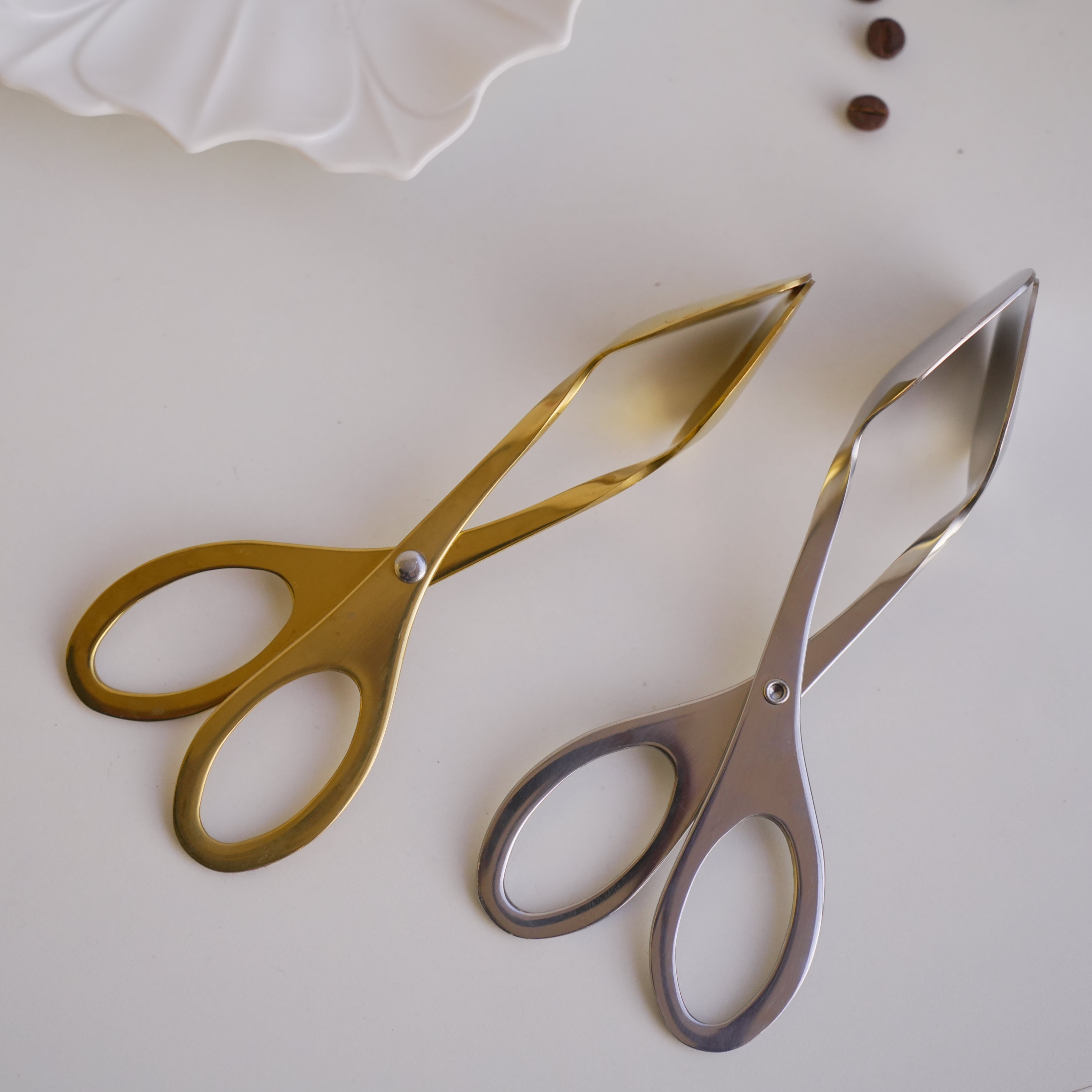 Small Clip Tong | Scissors shape | Gold Silver | Stainless Steel - Image 11