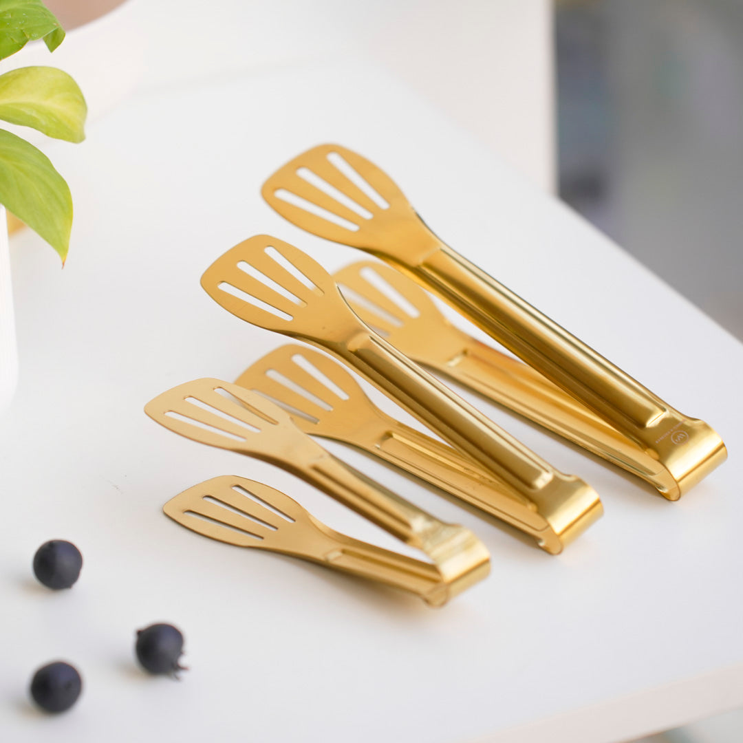 Classic Multipurpose Tong | 4 sizes | Gold & Silver | Stainless Steel - Image 7