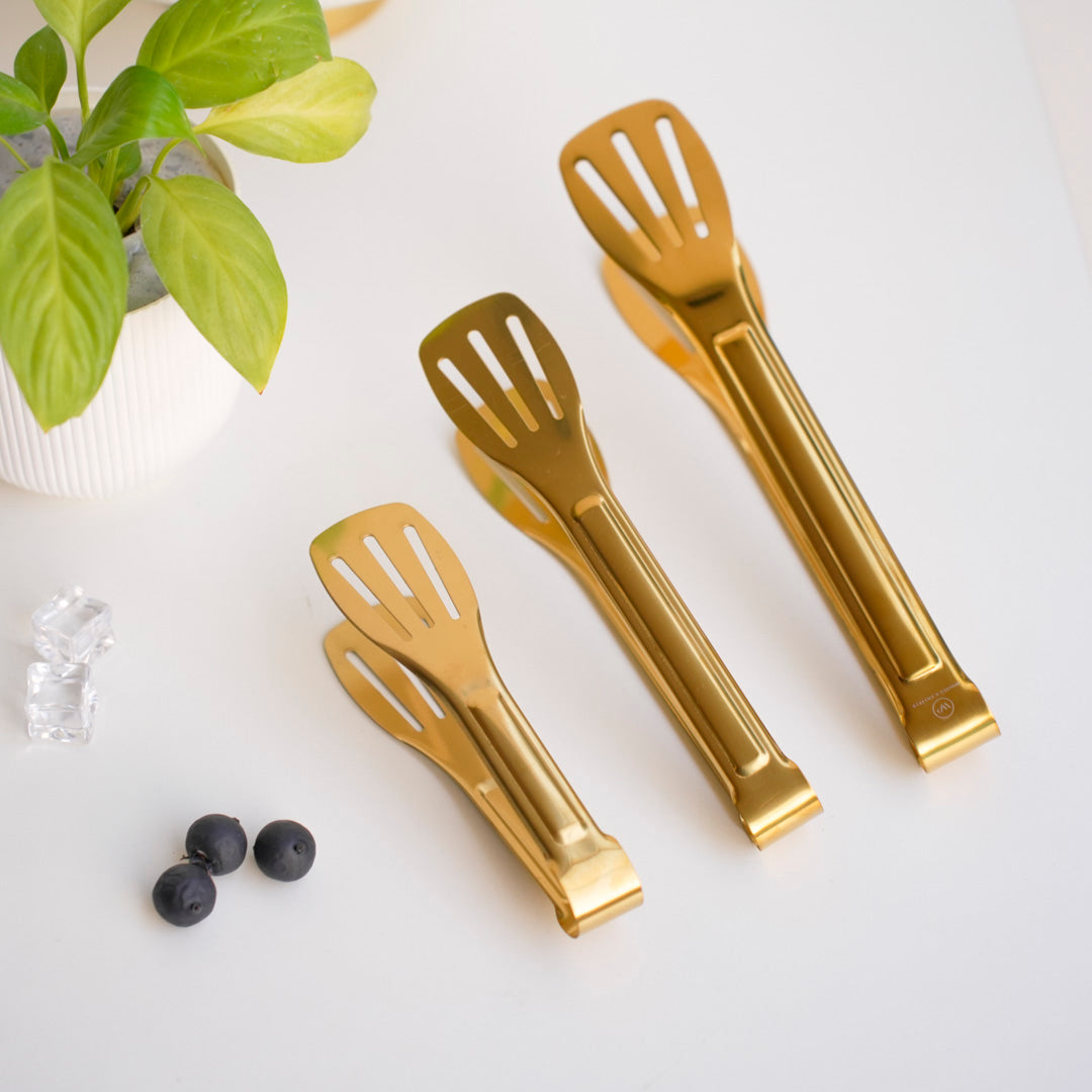 Classic Multipurpose Tong | 4 sizes | Gold & Silver | Stainless Steel - Image 11