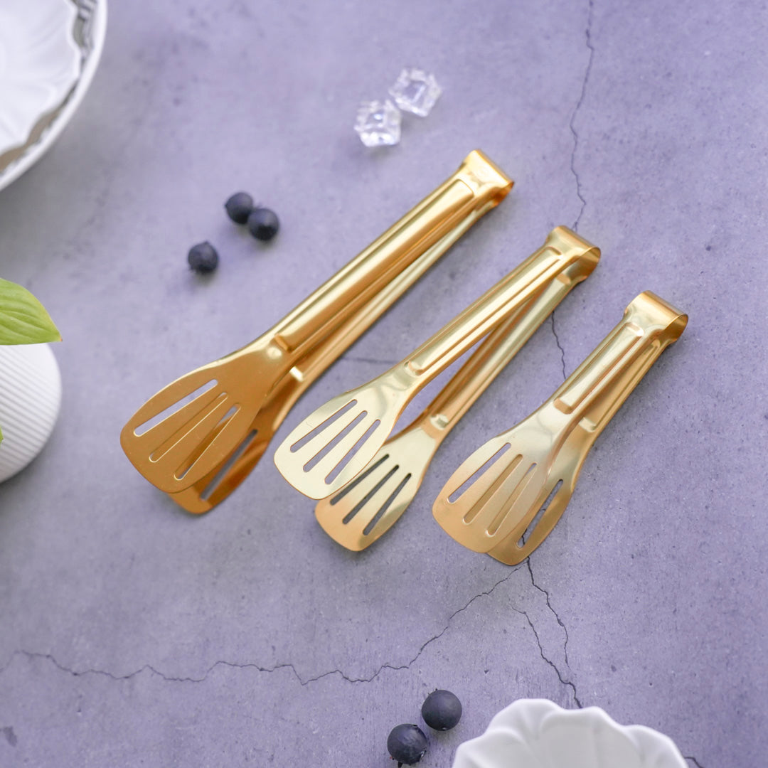 Classic Multipurpose Tong | 4 sizes | Gold & Silver | Stainless Steel - Image 4