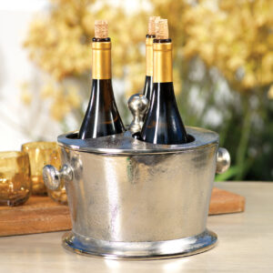 Nickel Three-Bottle Wine Cooler