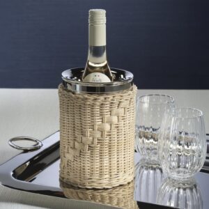 Rattan Wrapped Wine Cooler