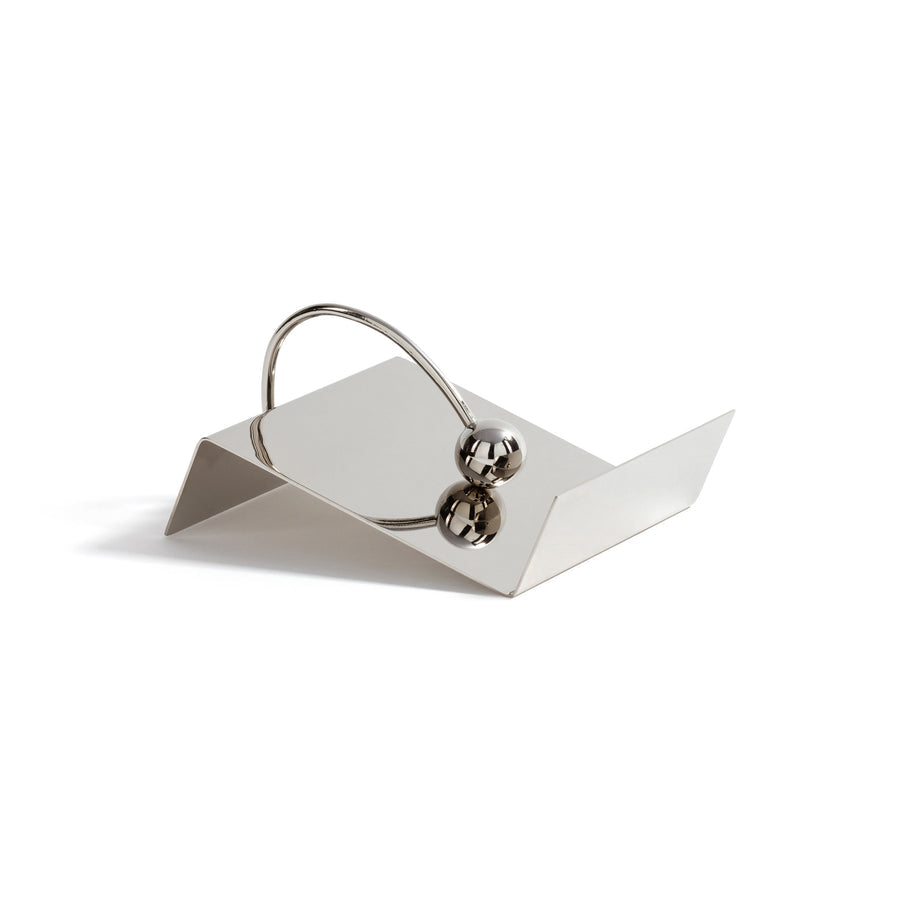 Polished Nickel Cocktail Napkin Holder - Image 3