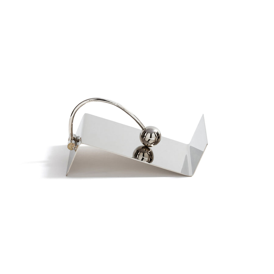 Polished Nickel Cocktail Napkin Holder - Image 4